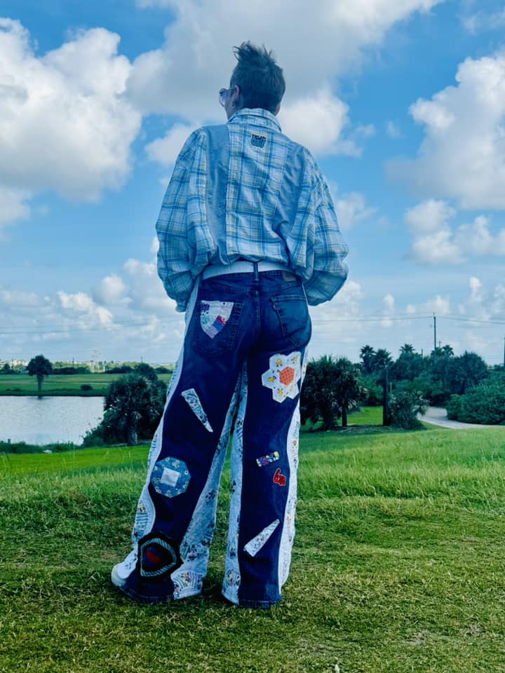 Custom Upcycled Jeans — Reinvented Denim with a Gutsy Edge